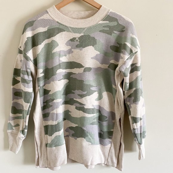 Aerie Desert Camo Pullover Sweatshirt - Picture 1 of 6